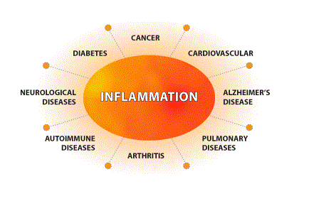 Inflammation is associated with many of the most degenerative diseases.